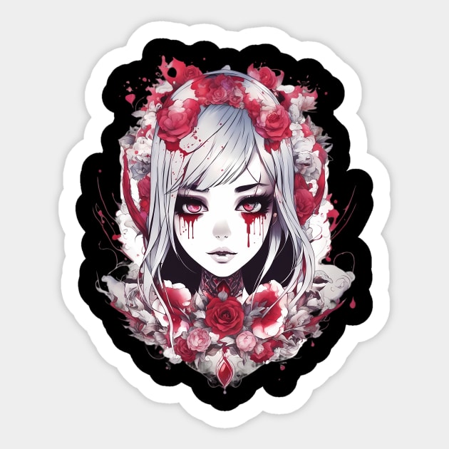 I am stigmata girl Sticker by animegirlnft